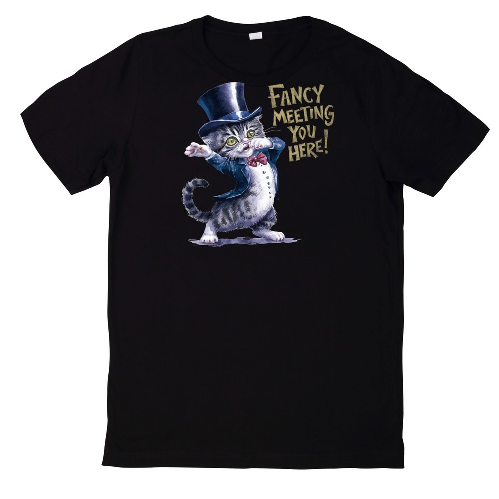 Funny Cats Print Cotton T-Shirt