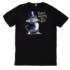 Funny Cats Print Cotton T-Shirt
