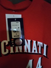 Cincinnati Reds DelaCruz #44 Baseball T Shirt Red MLB Licensed, Medium NWT