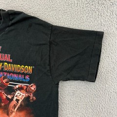 Vintage Eldora Speedway T-Shirt Mens L AMA Harley Davidson 90s Motorcycle Biker