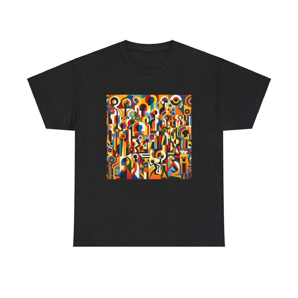 Unisex Adult T Shirt Abstract African Modern Art Colorful Designer Graphic Tee