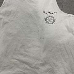 Vintage 90s Key West Map Tank Top Shirt Sz. XL Florida Vacation Summer USA Made