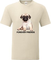 Pug Dog Pet Forever Friends Family Novelty T Shirt Various Colours And Sizes
