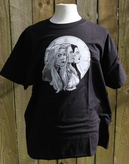 NOS Vintage Y2K 2001 Terry Moore FIVE YEARS Black Graphitti T Shirt Size XL