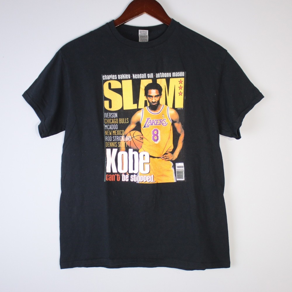 Gildan Adult Medium Kobe Bryant Slam Magazine Graphic Tee Shirt