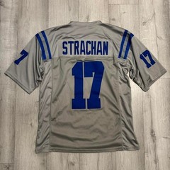 Strachan 17 gray football jersey y2k sportswear oversized streetwear XL