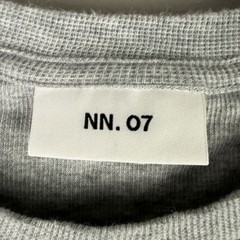 NN07 Men’s Clive T Shirt Medium Gray Waffle Knit Minimalist Scandinavian Tee