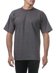 Men’s Heavyweight Cotton Crewneck T-Shirt Pro Club 3 Pack Tee Bulk Solid Blank