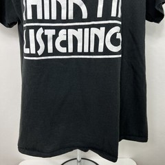 Delta T Shirt Large Short Sleeve Crew Neck Tee Not Listening Funny Quote Teens