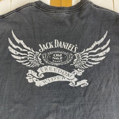 Vintage Jack Daniels T Shirt XL Freedom Rider Biker Old No 7 Brand Whiskey Promo