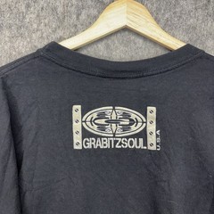 Grabitzsoul Grafitti T-Shirt Men XXXL Streetwear Art Black Short Sleeve 90s USA