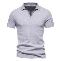 Mens Breathable T Shirt V Neck Elastic Fabric for Sports and Everyday Use