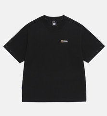 National Geographic Black 3PCS Set T-Shirt Shorts Mini Bag New