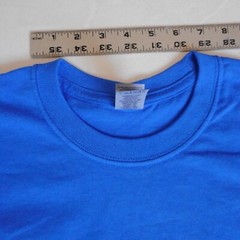 Father of Bride Shirt Mens XL Blue Short Sleeve Gildan Heavy Cotton Dad Wedding