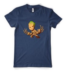 Groot Vs Wolverine Mashup Superhero Movie Personalised Unisex Adult T Shirt