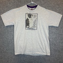 Vintage 1994 Boston Terrier Graphic T Shirt Bay Side USA Made Mens XL