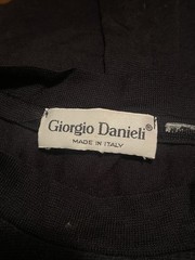 Giorgi Danieli Made in Italy Black Thin Active Men’s Short Sleeve Shirt ~ EUC