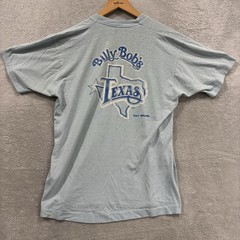 Vintage Billy Bob’s T Shirt Men’s Large Screen Stars Best Ft Worth Concert Blue