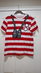 Where’s Waldo Men’s Size Medium stripe Shirt Custom/Cosplay