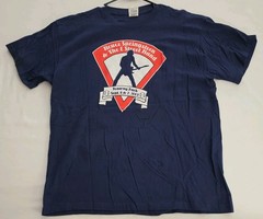 Vintage Bruce Springsteen T Shirt 2003 Fenway Park Concert Blue EL