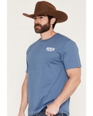 Jedco Men's Red, White and Busch Light Short Sleeve Graphic T-Shirt – 2241