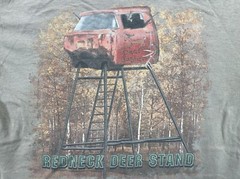 Vintage Redneck Sportsman T Shirt Medium Tan Buckgear Deer Hunting Tree Sand