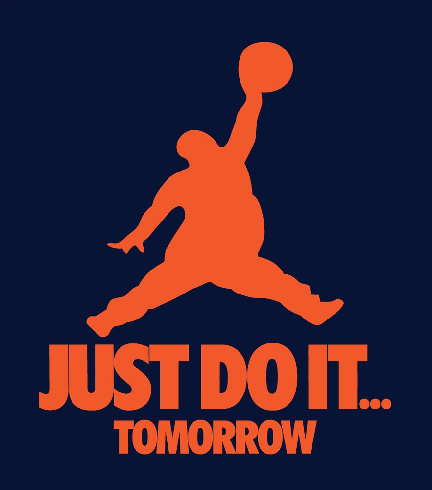 Just Do It Tomorrow parody shirt Funny Procrastination basketball lazy gamer