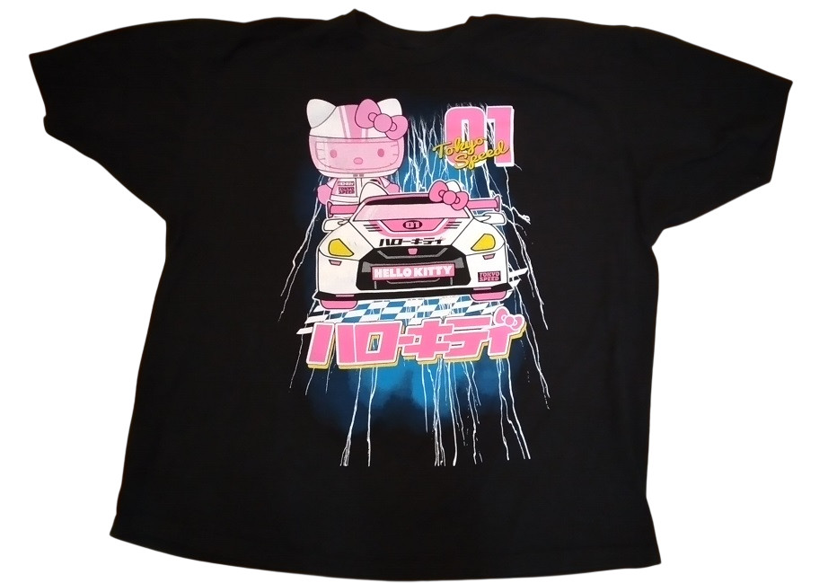 T-Shirt: HELLO KITTY #01 Tokyo Speed – Race Car Driver – Size 3XL