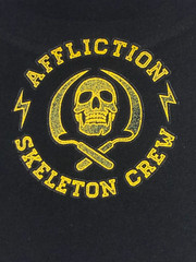 AFFLICTION SNAKE EYES Men’s T-shirt BLACK Biker MMA