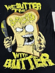 We Butter the Bread With Butter Vintage Band t-shirt Graphic Print Rare Small