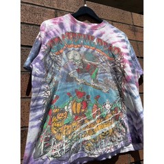 Size L – 1994 Grateful Dead Fall Tour Vintage Tie Dye Tee Shirt Halloween Bear