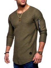 Zonbailon men’s t-shirt solid color crew neck moisture wicking quick dry t-shirt