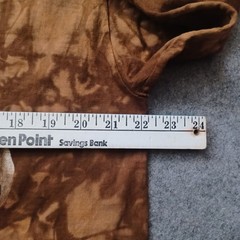 Vtg Back To Earth Nature Wear T Shirt Mens Large Brown Tie Dye Horses USA NWT