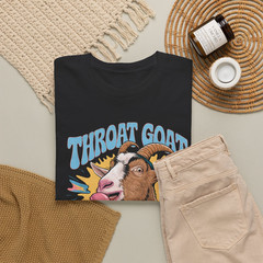 Throat Goat Professional Gobbler Funny Goat Ice Cream Graphic T-Shirt