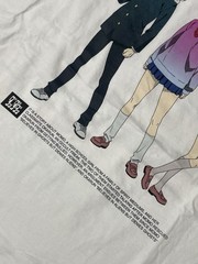 UNIQLO Dan Da Dan UT Graphic T-Shirt White Momo Okarun Aira Turbo Granny Sz XL