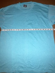 Vintage NOS XL Turquoise Blank Screen Stars Best, T-shirt. Single Stitch USA.