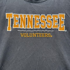 Tennessee Volunteers Shirt Mens L Black Graphic Tee Crewneck Cotton Tagless Logo