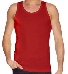6 Pack Mens Vests 100% Cotton Plain Tank Gym Sports Summer Training Tops S-2XL