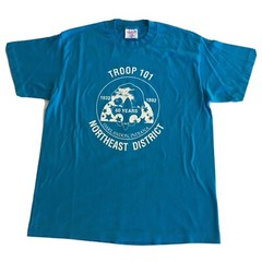 VTG 90s Single Stitch T-Shirt Men’s Large Troop 101 Northeast District USA Made