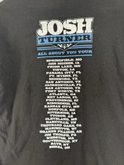 Josh Turner All About You Tour Adults Unisex T-Shirt Black Size Medium