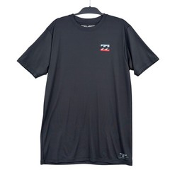 Billabong Rash Guard Mens Large Polyester Spandex Black Performance Tee