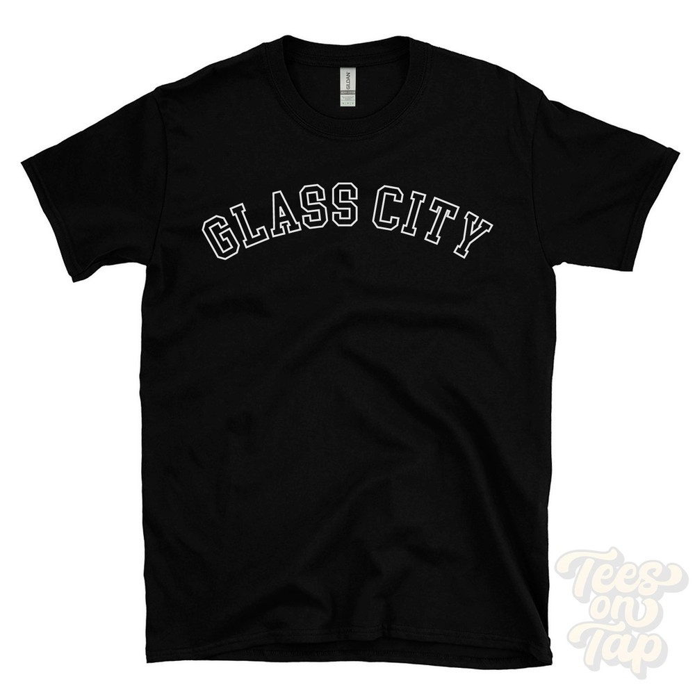 GLASS CITY T-SHIRT RETRO VARSITY STYLE pennsylvania centre