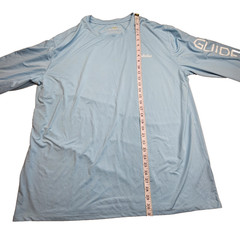 Cabela’s Shirt Men’s XL Guidewear 50+UPF Sun Shirt Long Sleeve Blue Coolcore