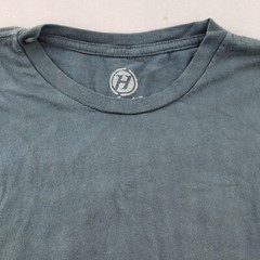 Hybrid Tees Tie Dye 2 Tone Purple Gray T Shirt Soft Comfy Men XL