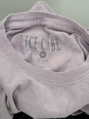 Ice Cube Peace 90s music Vintage Hip Hop Rap T-Shirt Tee M classic lavender rare