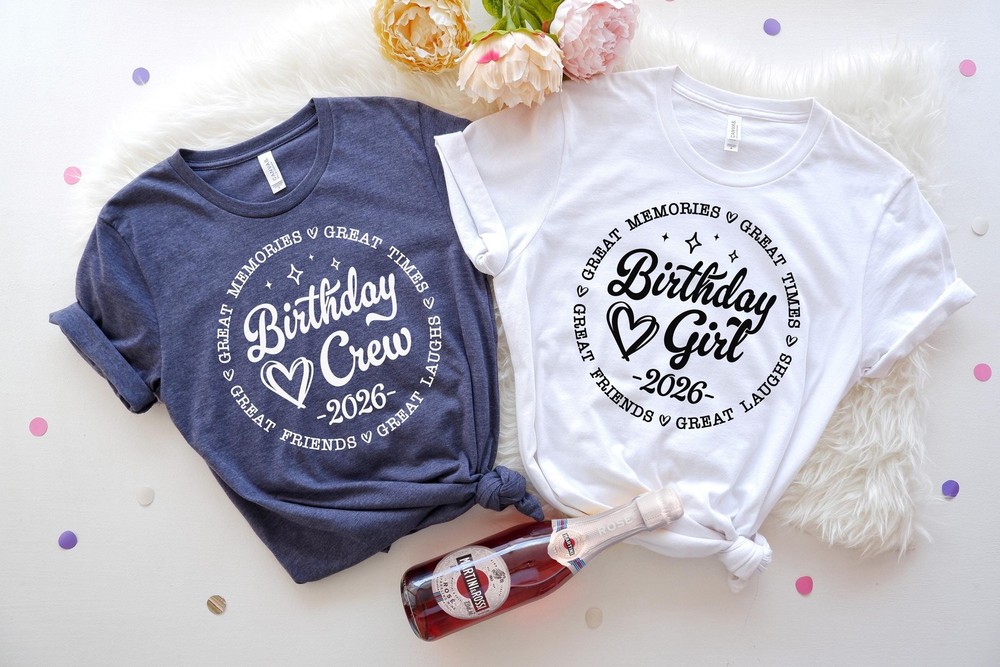 Birthday Crew Shirt Party Group Matching T Shirt
