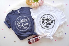 Birthday Crew Shirt Party Group Matching T Shirt