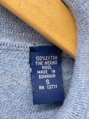 Other Brands Knit Sweater (Thin) S Wool BLU JOHN ASHFORD