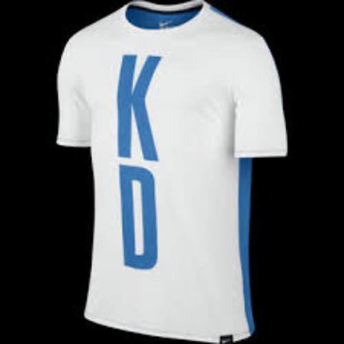 Nike Men’s KD 35 Split Tee Shirt White Blue Sz 2XL 778464-101