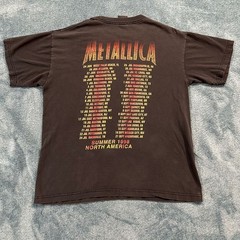 Vintage 1998 Metallica Summer North America Tour Band T-Shirt Black Size L